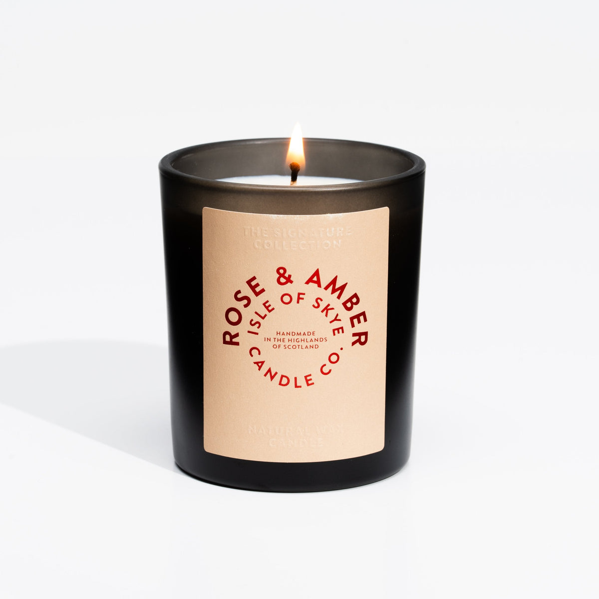 Sojawaskaars Rose & Amber Black Tumbler - Isle of Skye Candle Company