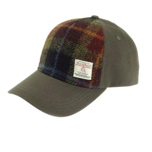 Baseball Cap Roestbruin (Rust Check) - one size - Harris Tweed - Glen Appin of Scotland by MoodCompanyNL