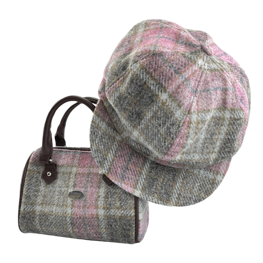 MoodCompanyNL - Bowlingtas mini Kilbride Zacht Roze Buchanan - 17x 20x11 - Harris Tweed - Glen Appin of Scotland - 5060959027386
