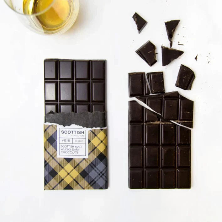 Chocoladereep Puur met Maltwhisky - 100 gram - Handmade in Scotland by MoodCompanyNL