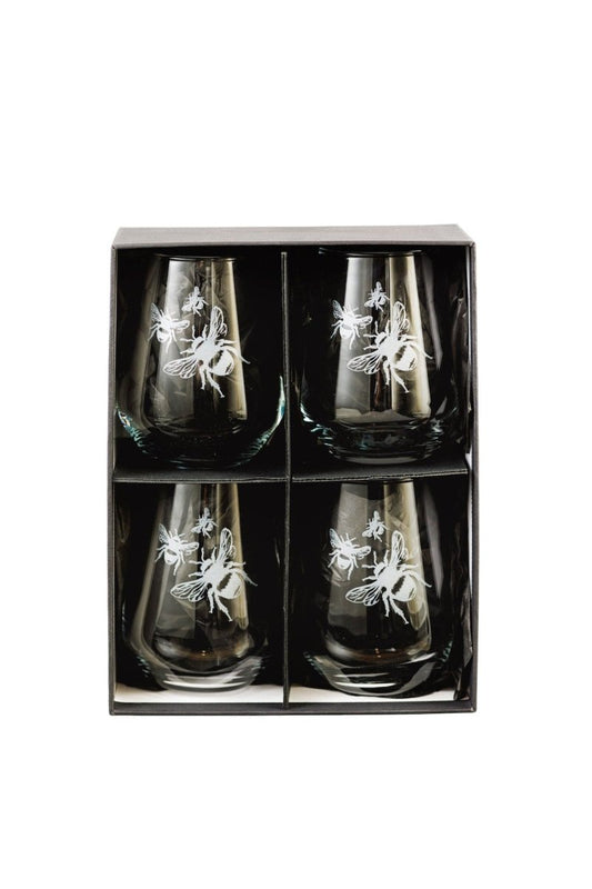 MoodCompanyNL - Cocktailglazen Bijen - 4 stuks - Just Slate Company Scotland - 5060718710009