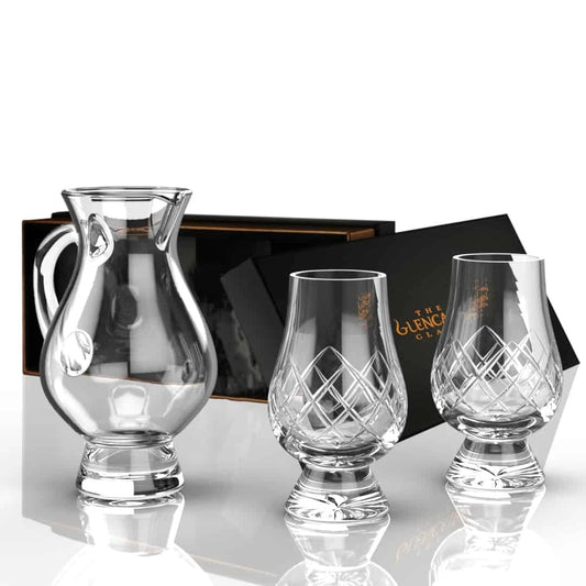 MoodCompanyNL - Combinatieset van 2 Cut whiskyglazen 1 Waterkaraf 2 Kijkglazen en Pipette - Glencairn Crystal Scotland - 6095635478427