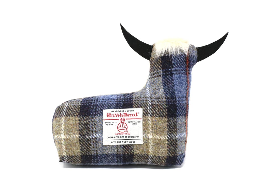 MoodCompanyNL - Deurstopper Schotse Hooglander Mackenzie - Harris Tweed - Handgemaakt - Caroline Wolfe Murray Scotland - 6095642064088