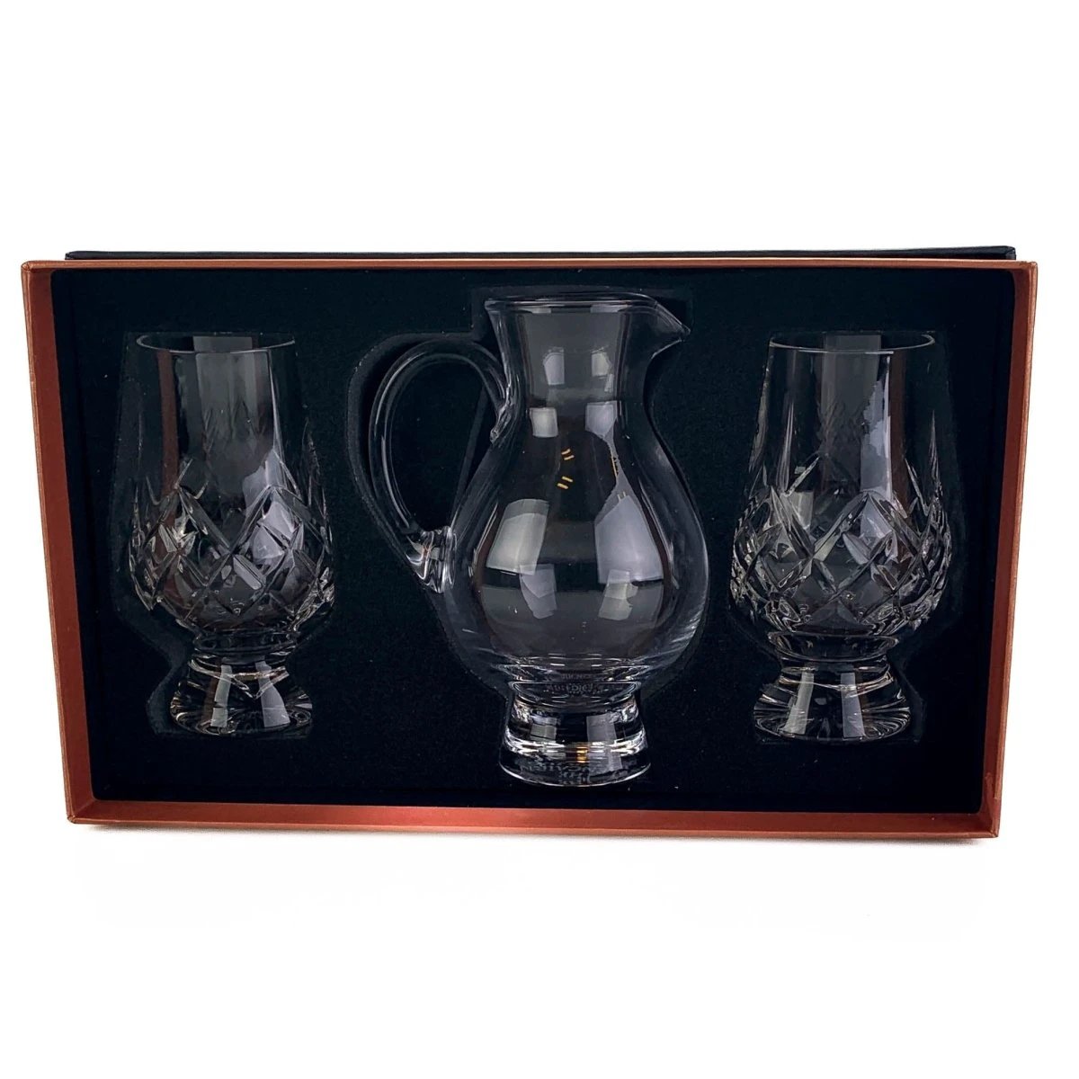 Geschenkset Waterkaraf en 2 Cut Whiskyglazen - Geschenkverpakking - Loodkristal - Glencairn Crystal Scotland by MoodCompanyNL