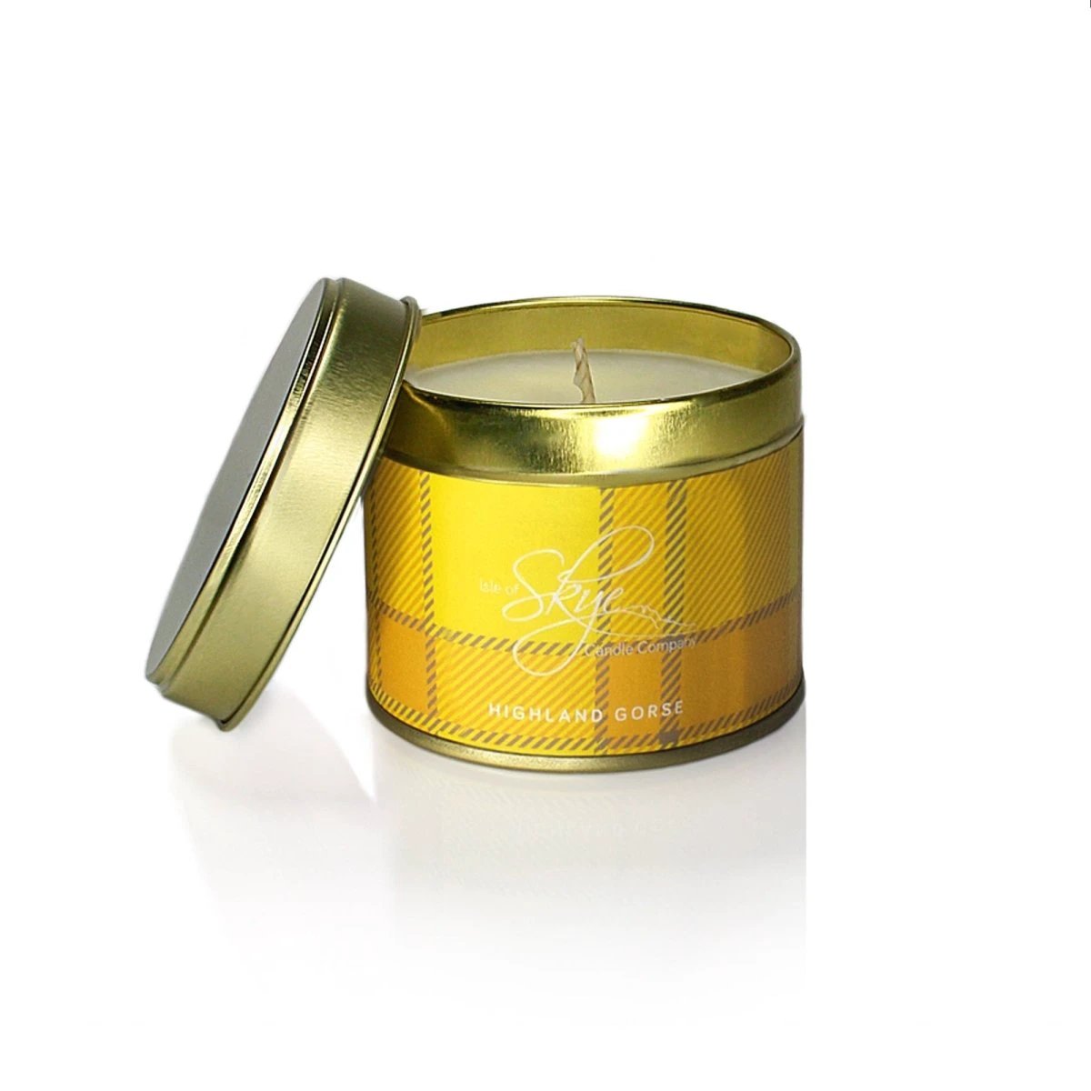Geurkaars Bloesem (Highland Gorse) Blikje - 45 uur - Sojawas - Isle of Skye Candle by MoodCompanyNL
