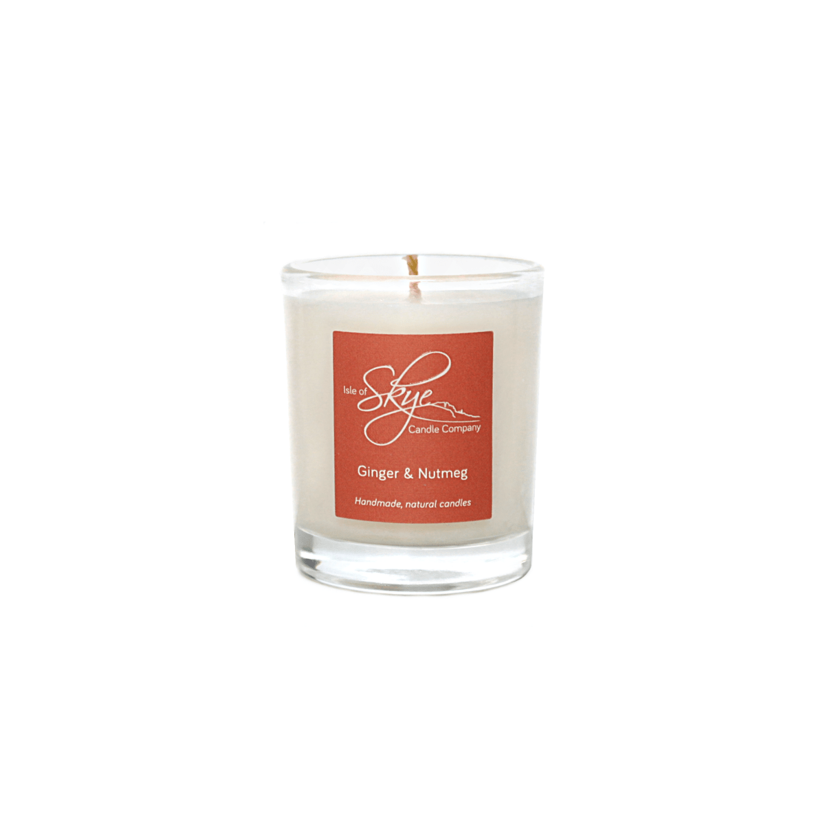 MoodCompanyNL - Geurkaars Gember en Nootmuskaat Mini - 20 uur - Sojawas - Isle of Skye Candle - 6095641874893