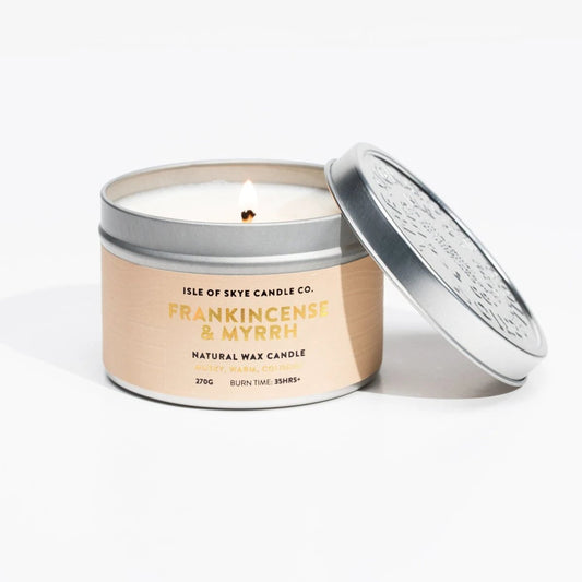 Mood Company - Geurkaars Wierook Blikje - 30 uur - Sojawas - Isle of Skye Candle - 5060346380735