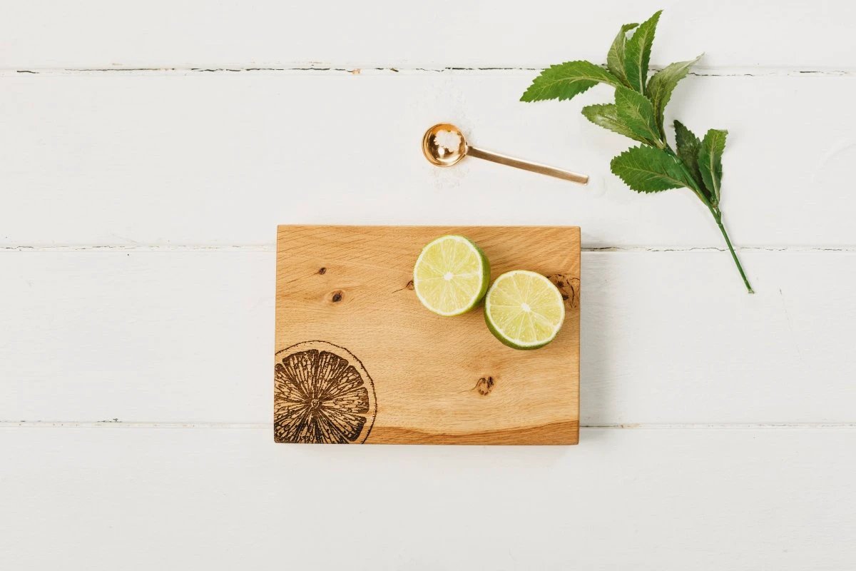 Hakblok Citrus Mini - 19x14x4 - Schots Eikenhout - Scottish Made by MoodCompanyNL