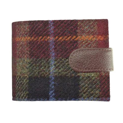 Heren Portemonnee Barra Bruin (Rust Check) - Harris Tweed - Glen Appin of Scotland by MoodCompanyNL