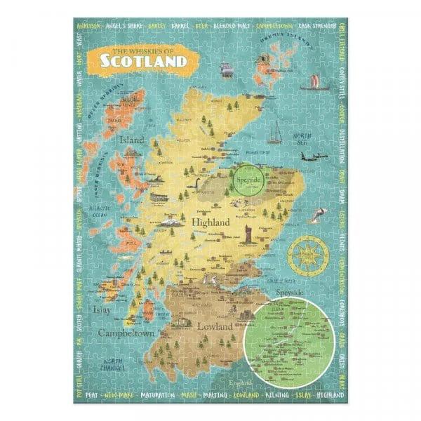 Jigsaw Whiskies of Scotland - 500pc by MoodCompanyNL