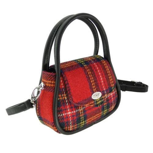 Mini Handtas Buchan Royal Stewart - 20 x 14 x7 - Schouderband - Harris Tweed - Glen Appin of Scotland by MoodCompanyNL