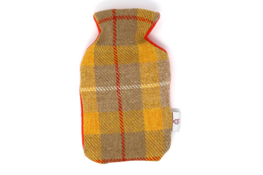 Mood_Company Kruik Geel Beige - 500 ml - Harris tweed - Handgemaakt in Schotland - Caroline Wolfe