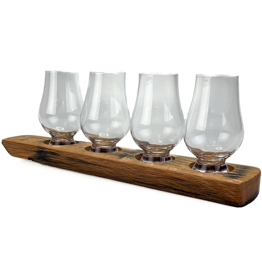 Mood_Company Whiskyglashouder met 4 Glencairn whiskyglazen