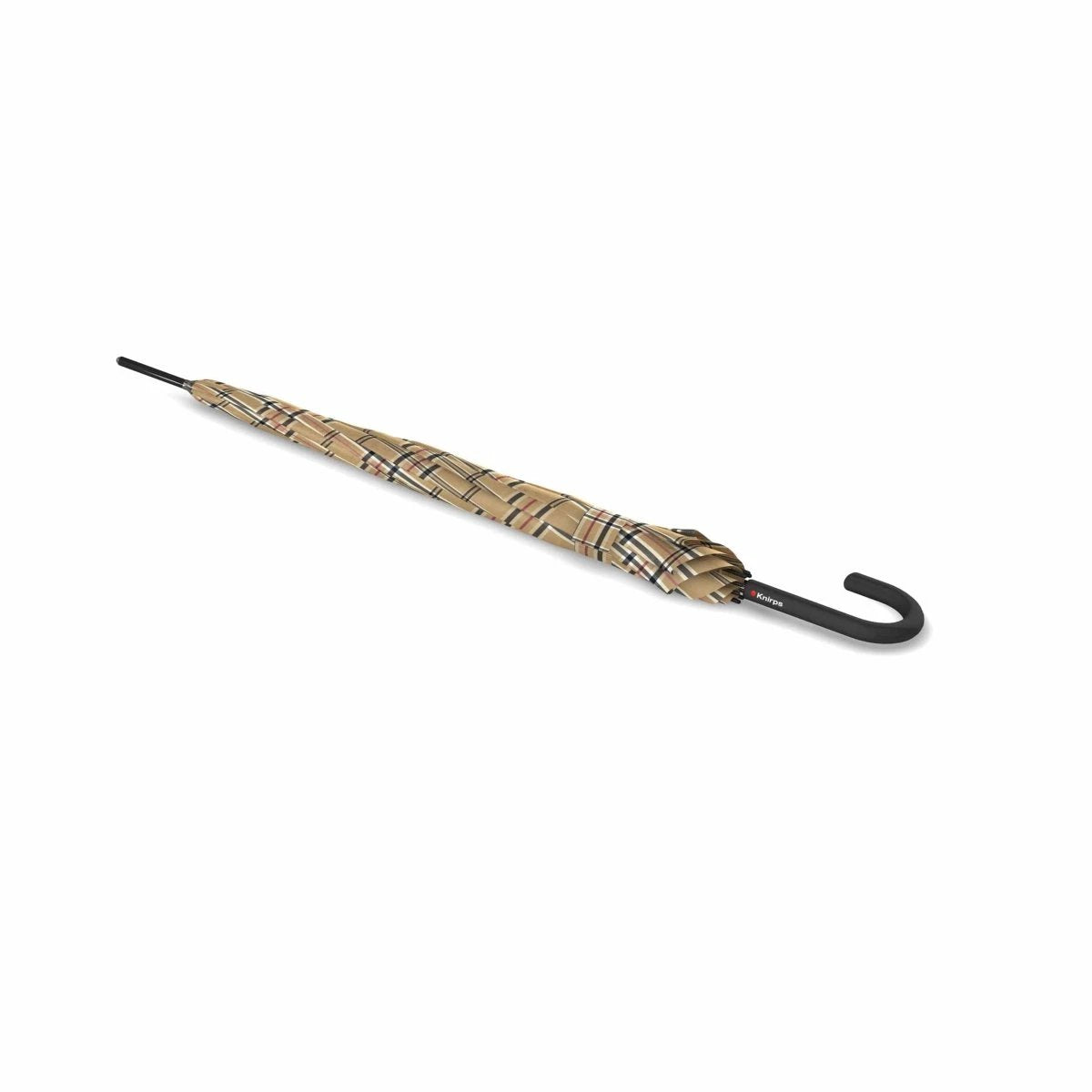 Paraplu Geruit Beige - T760 - Dsn 105 cm - Lengte 88 cm - Knirps by MoodCompanyNL
