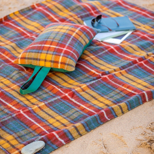 MoodCompanyNL - Picknickkleed Eventer Tartan Antique Buchanan - Waterdicht - 137x170cm - Tweedmill - 5060674574110