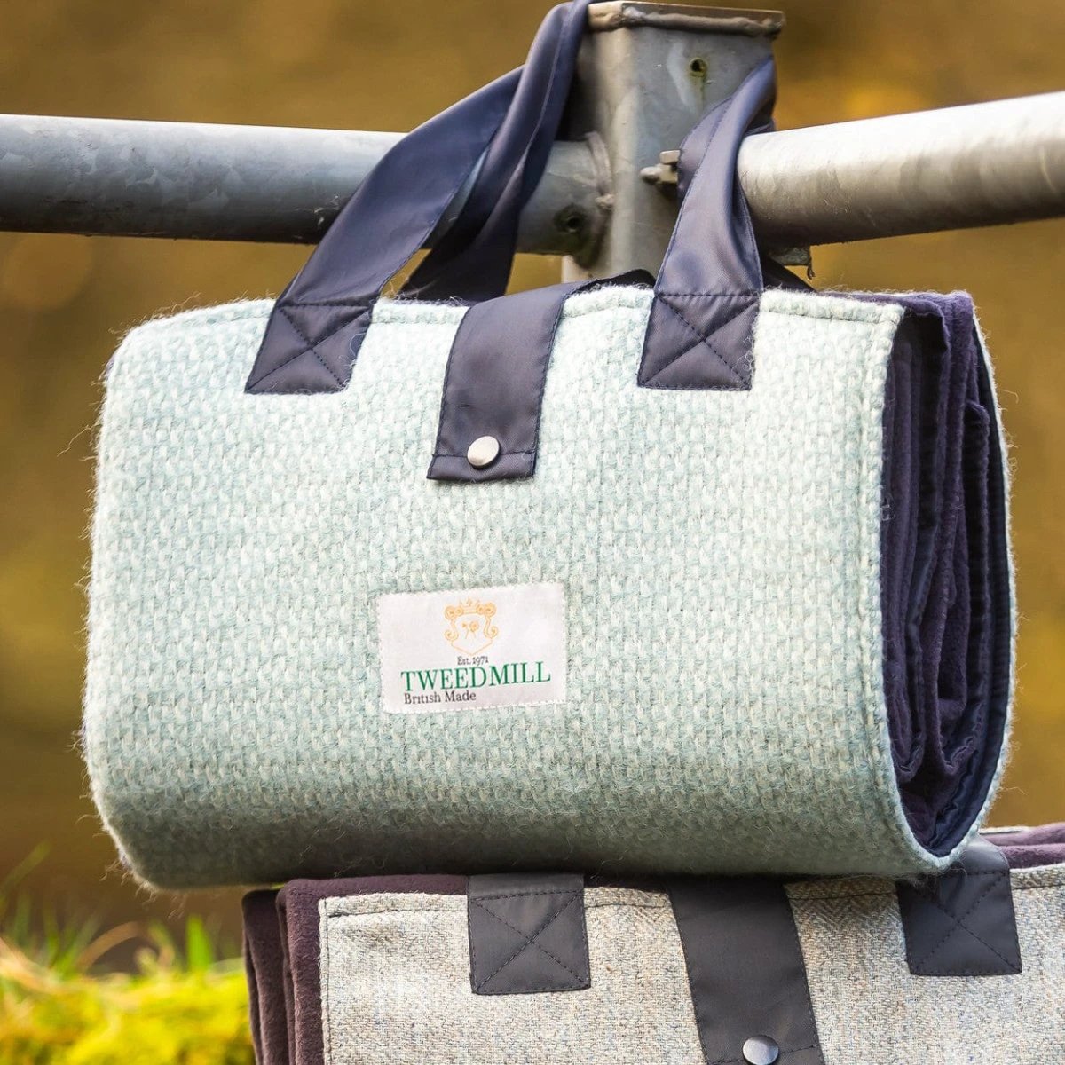 Picknickkleed Leisure Lichtblauw - Fleece - Waterdicht - 137x137cm - Tweedmill by MoodCompanyNL