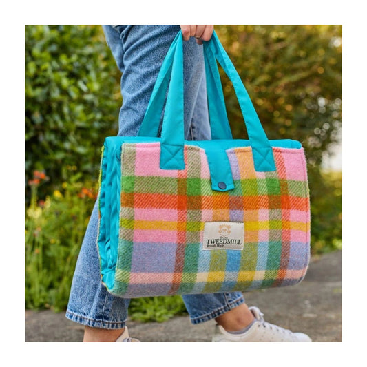 Picknickkleed Rainbow Check - Festival - Waterdicht - 137x170cm - Tweedmill by MoodCompanyNL