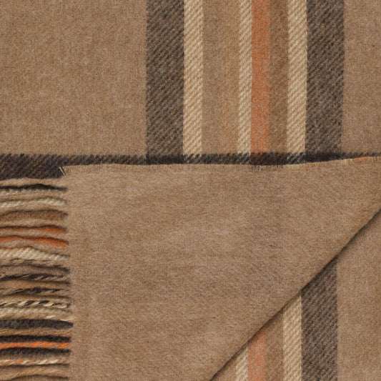 Mood Company - Plaid Double Face Vintage Ruit Camel - Country Side Collection - Merino Lamswol - 140x185 - Bronte by Moon - 6151226223279