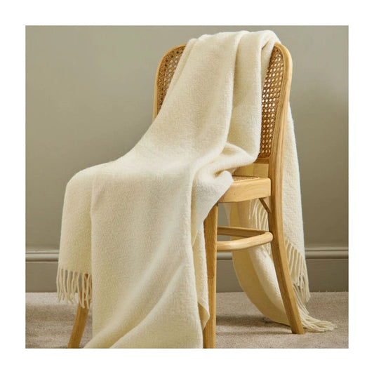 Mood Company - Plaid Moorland Cream – Pure New Wool – 130x200 cm - Tweedmill - 5060958306277