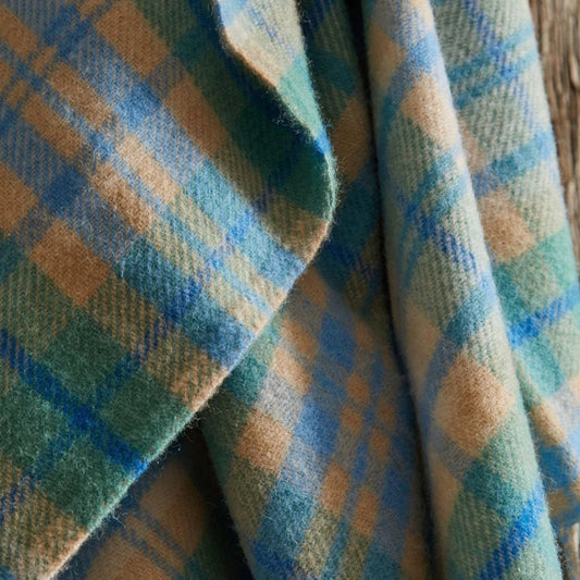 Plaid Tartan Cottage Blauw 150x183 - Nieuw Wol - Tweedmill UK by MoodCompanyNL