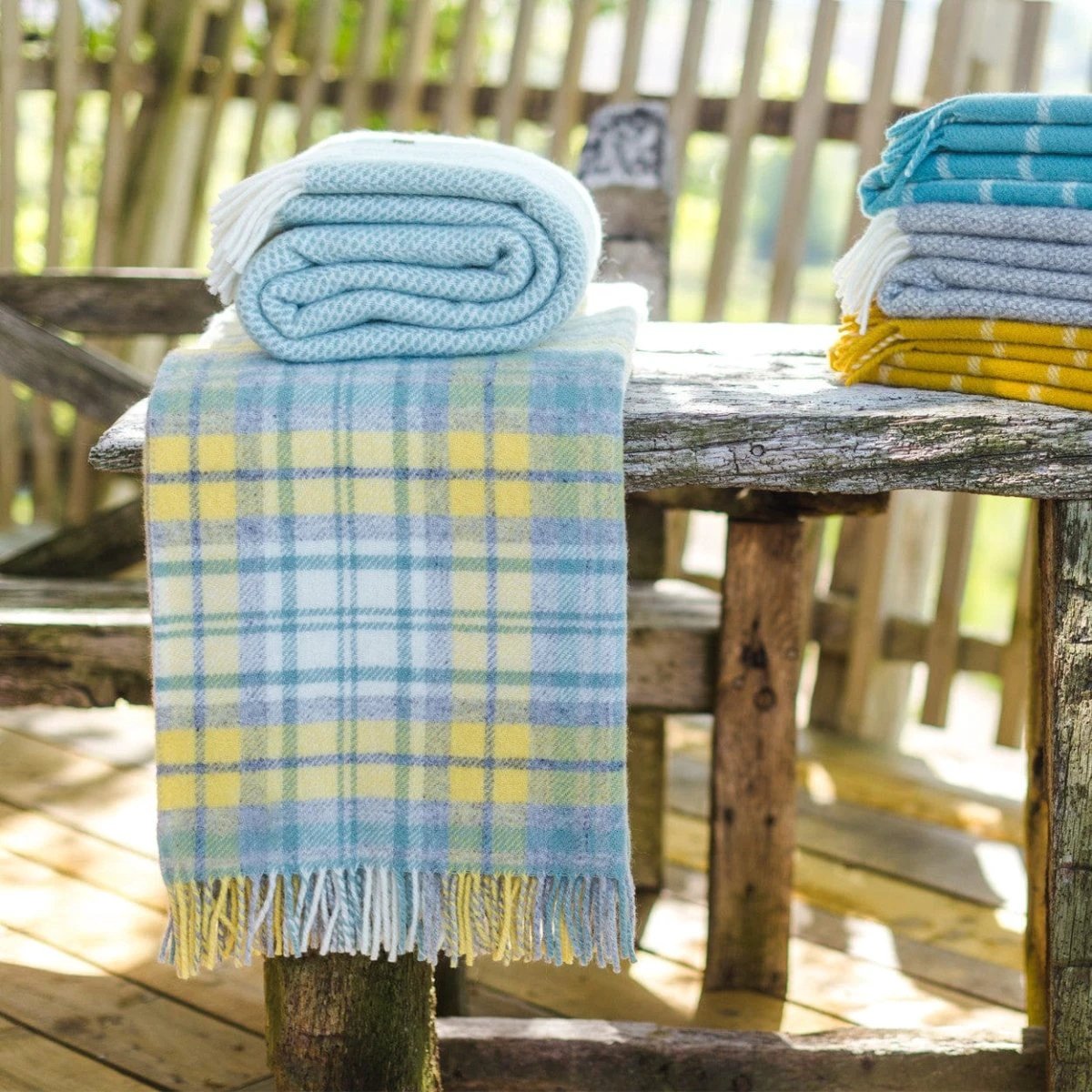 Plaid Tartan Cottage Geel - 150x183 - Nieuw Wol - Tweedmill UK by MoodCompanyNL