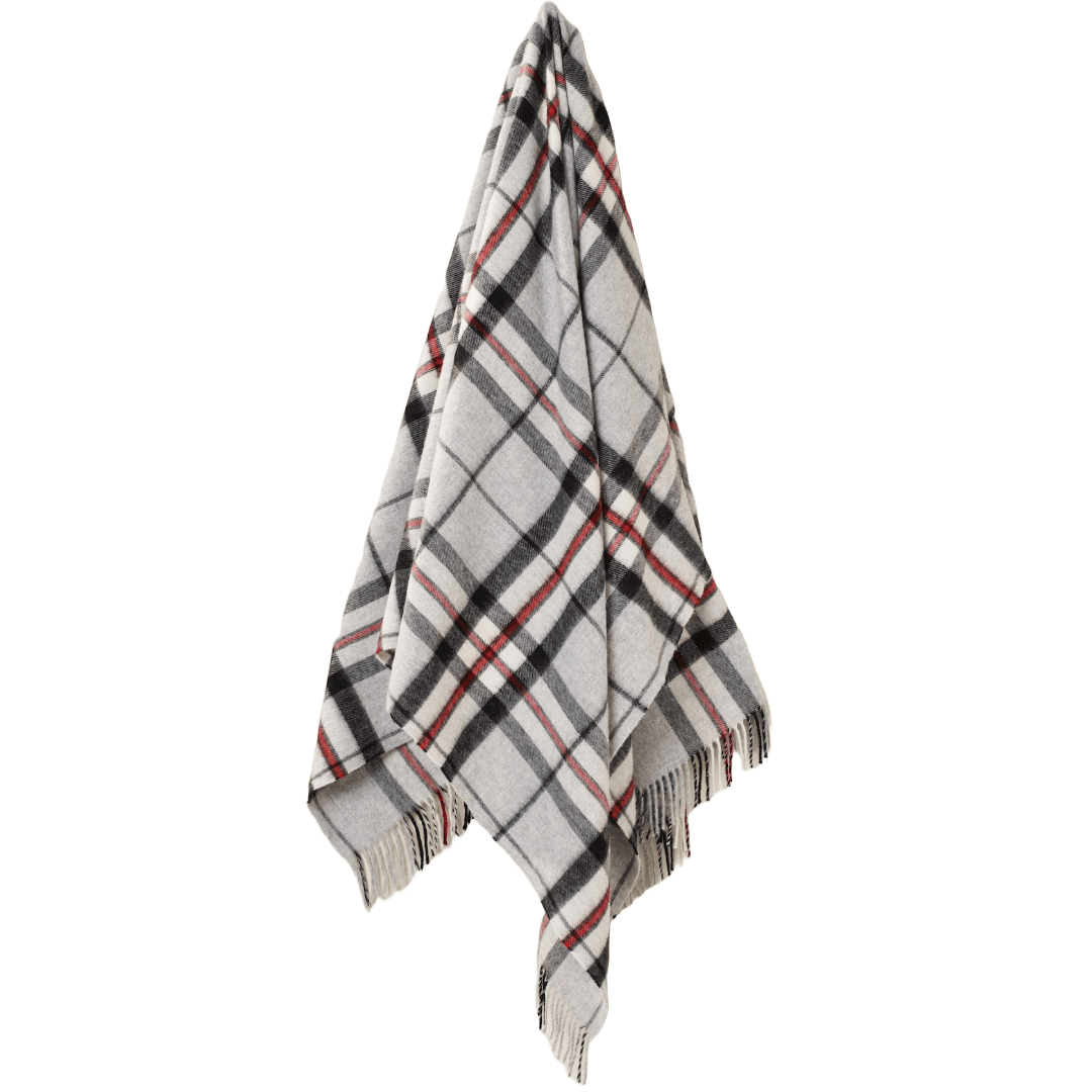 Plaid Tartan Grey Tompson - Merino Lamswol - 140x185 - Bronte by Moon Scotland by MoodCompanyNL