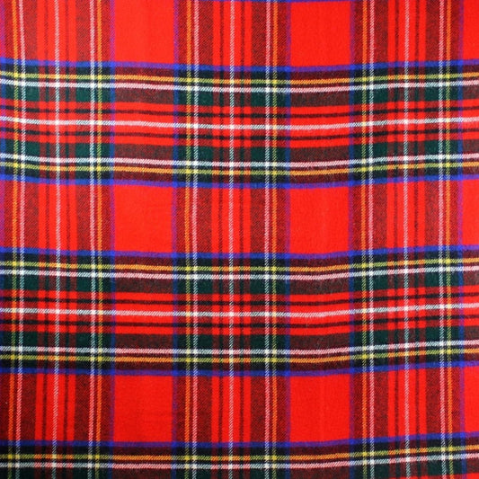 MoodCompanyNL - Plaid zonder franje Tartan Royal Stewart - 150x200 - Nieuw Wol - Tweedmill UK - 5060958300817