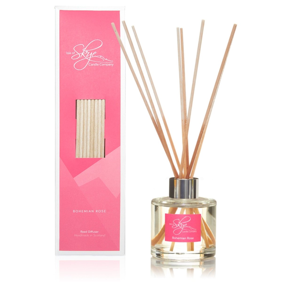 MoodCompanyNL - Reed Diffuser Roos - 12 weken - Isle of Skye Candle - 5060346380858