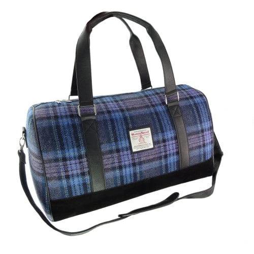 Reistas Clyde Stewart Blauw en Paars Tartan - Harris Tweed - Extra Groot - Glen Appin of Scotland by MoodCompanyNL