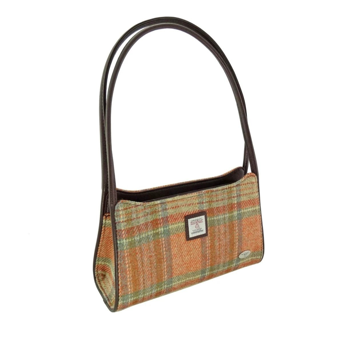 Schoudertas Fiddich Oranje Stewart- Small - Ritssluiting - Harris Tweed - Glen Appin of Scotland by MoodCompanyNL