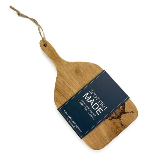 Serveerplank Peddel Fazant Small - 30x15 - Schots Eikenhout - Scottish Made by MoodCompanyNL