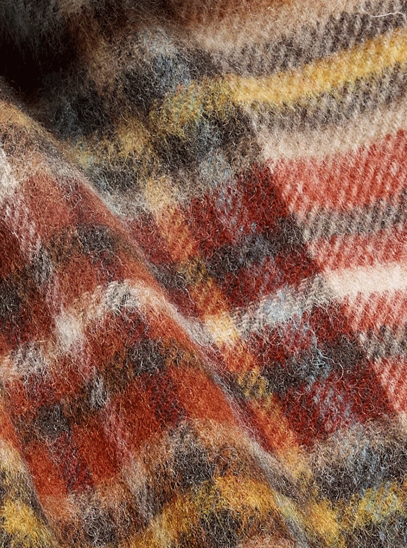 Sjaal Otley Rust - Meriono Lamswol - 25 x 190 - Bronte by Moon Scotland by MoodCompanyNL
