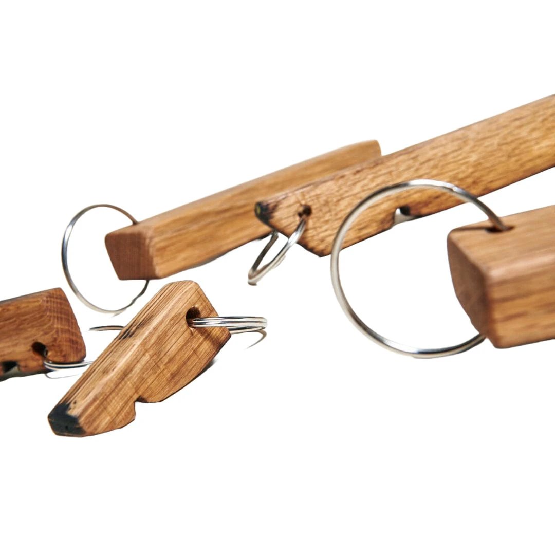 Sleutelhanger van oude whiskyvaten - Handgemaakt - Darach Scotland by MoodCompanyNL