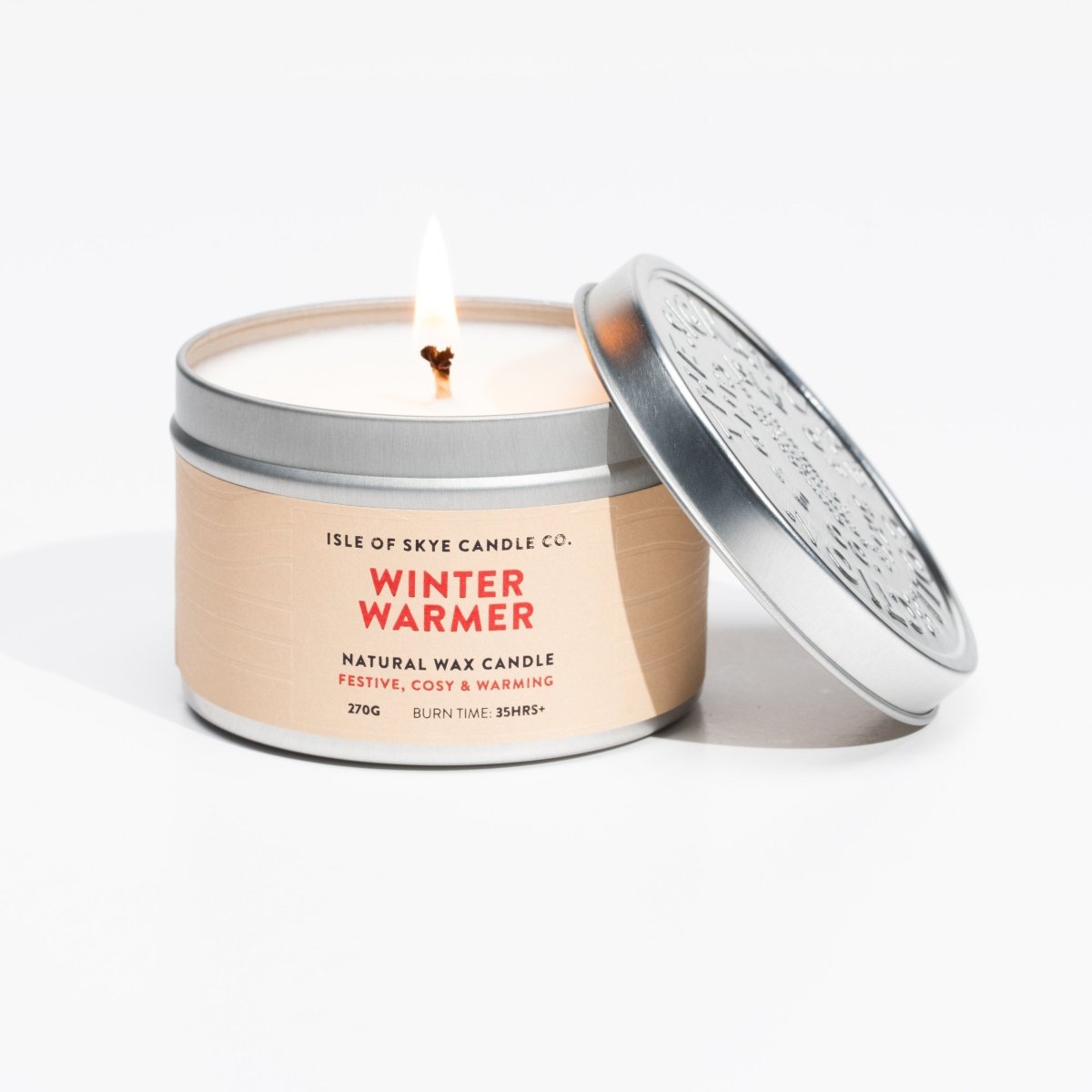 Mood Company - Sojawaskaars Winter Warmer - Travel Container - Handgemaakt - 30 uur - Isle of Skye Candle Company -