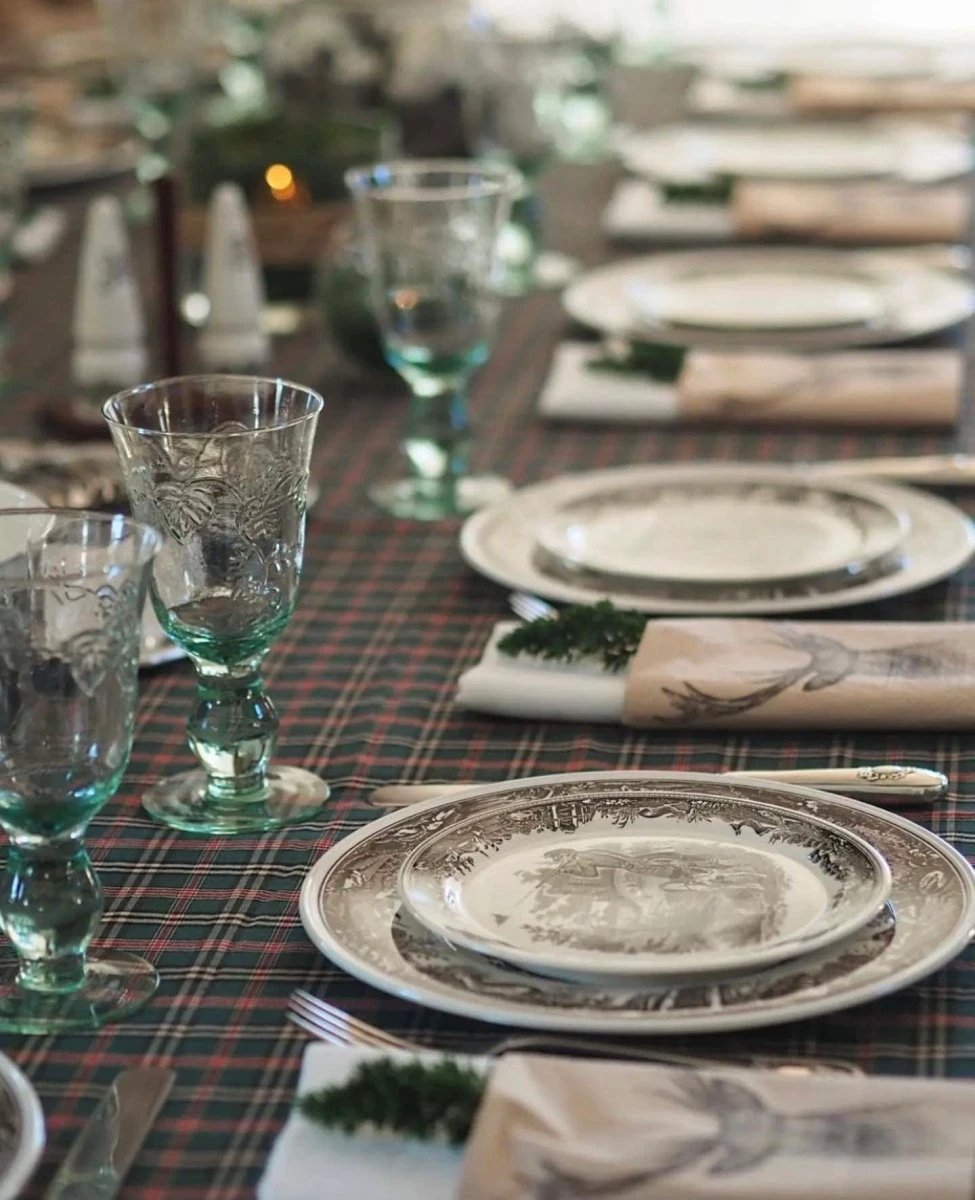 Tafelkleed Tartan Groen Medium - 120x140 - Katoen - Mood Company by MoodCompanyNL