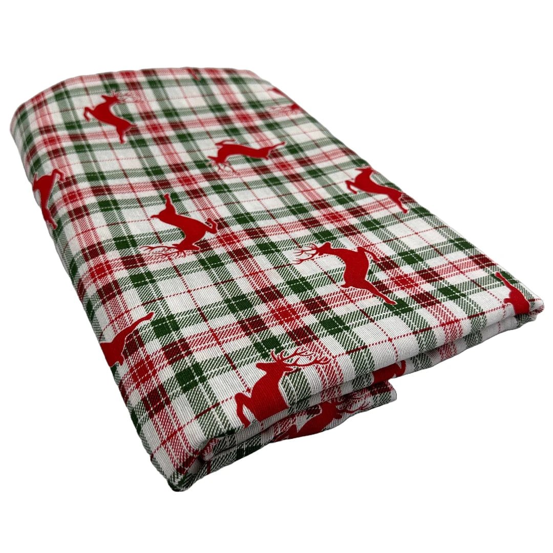 Tafelkleed Tartan Rendier XL - 140x300 - Katoen - Mood Company by MoodCompanyNL