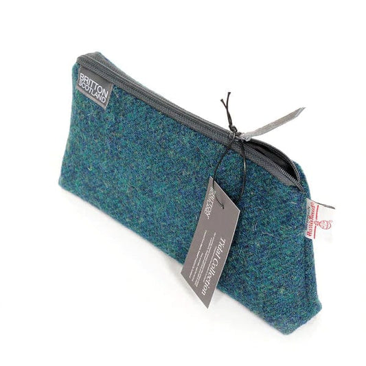 MoodCompanyNL - Toilettas Blauwgroen gemêleerd - Harris Tweed - Amy Britton - 6095632422461