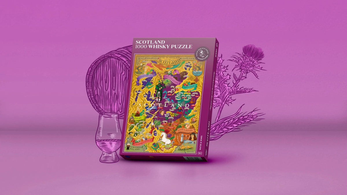 MoodCompanyNL - Whisky puzzel Scotland - 1000 stukjes - 14+ - Water & Wines Sweden - 735011880214