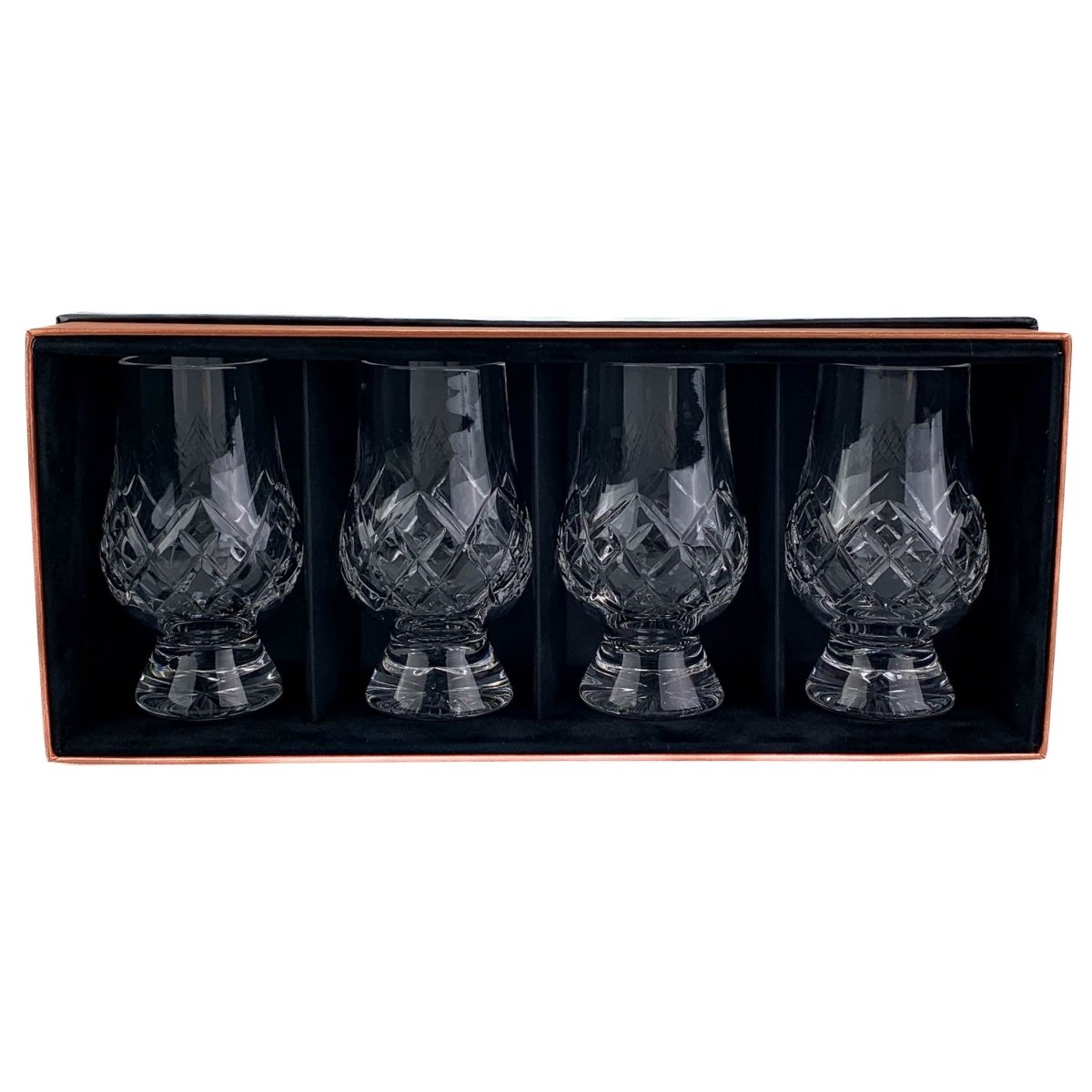 MoodCompanyNL - Whiskyglazen Cut 4 stuks - Geschenkverpakking - Loodkristal - Glencairn Crystal Scotland - 6151215861802