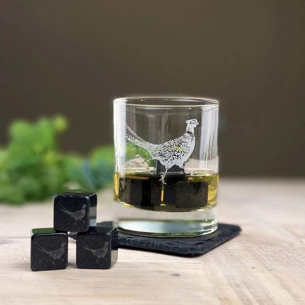 Whiskystenen Fazant - Gegraveerd - Just Slate Company Scotland by MoodCompanyNL