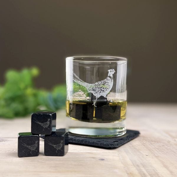Mood Company - Whiskystenen Fazant - Gegraveerd - Just Slate Company Scotland - 5060718719705