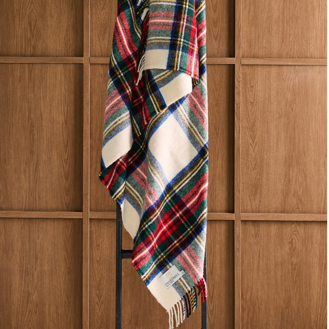Warm de avond in met een wollen plaid