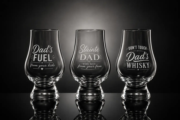 Whiskyglas - Dad's fuel - Glencairn Crystal Scotland by Mood Company