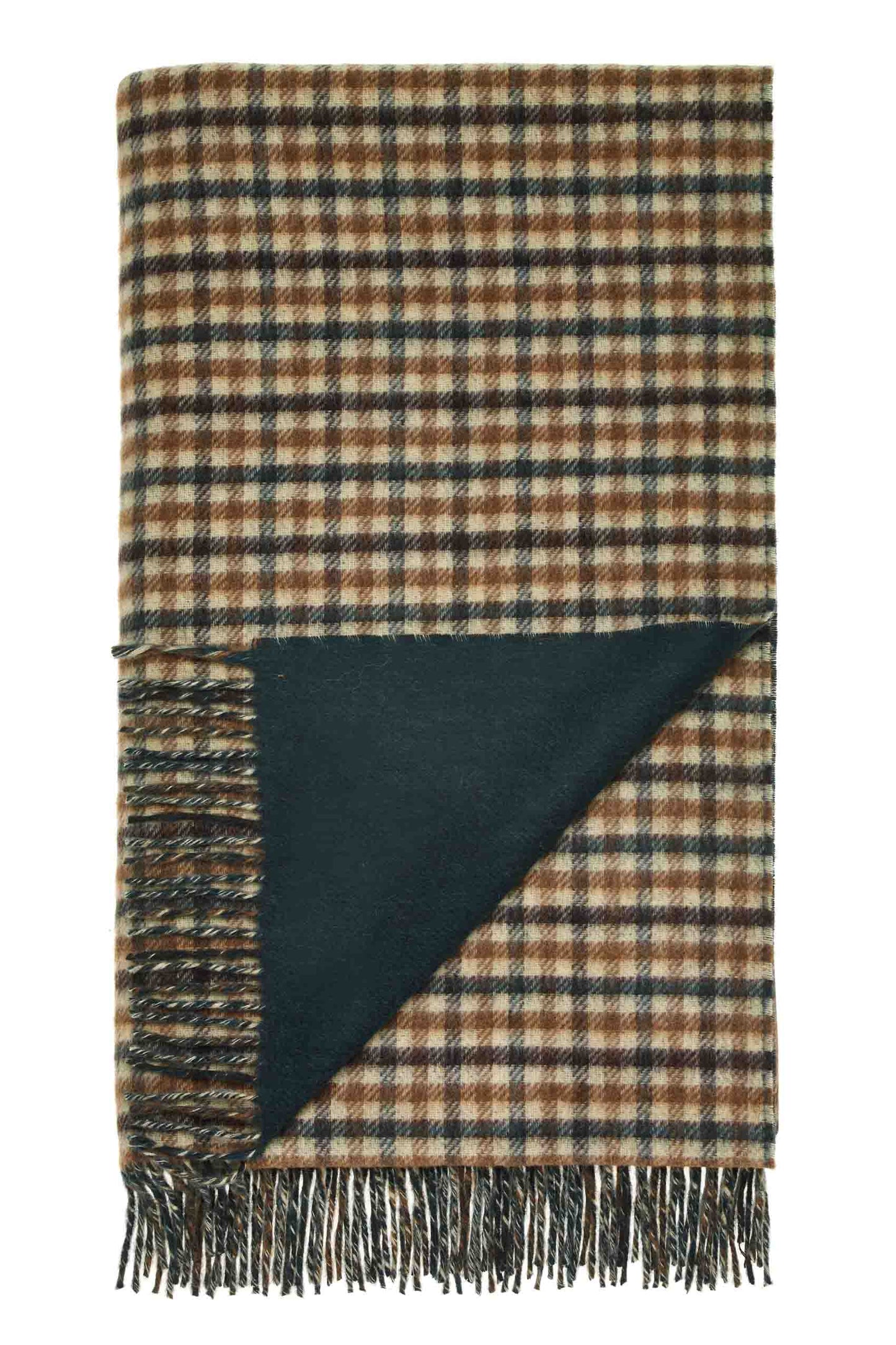 Plaid Estate Gun Club Grün - Country Side Collection - Merino-Lammwolle - 140x185 - Bronte by Moon Scotland
