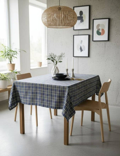 Nappe Tartan Windsor Bleu - Coton/Polyester - Bamar
