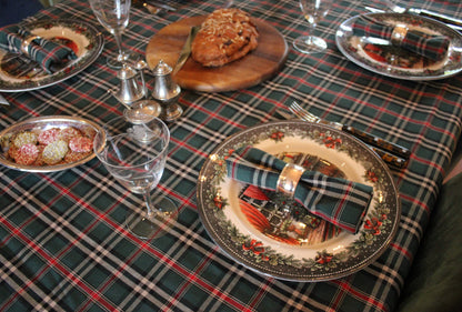 Tartan Tablecloth Castle Green - Cotton/Polyester - Bamar