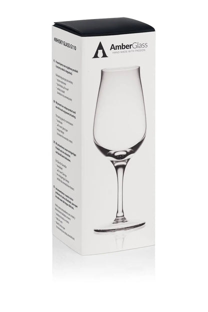 Whiskyglas G110 – 130 ml – handgemaakt – Amber Glass by Mood Company