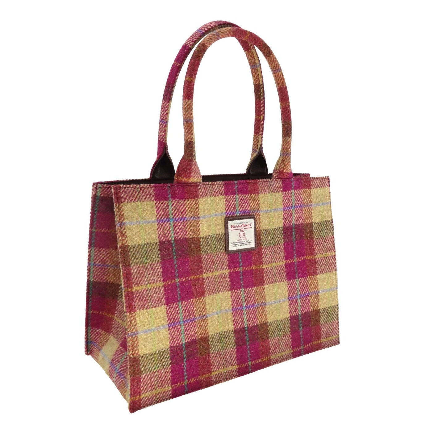 Tas Harris Tweed Shopper Glencoe Burgundy & Sand - 36x49x16 - Glen Appin of Scotland by MoodCompanyNL