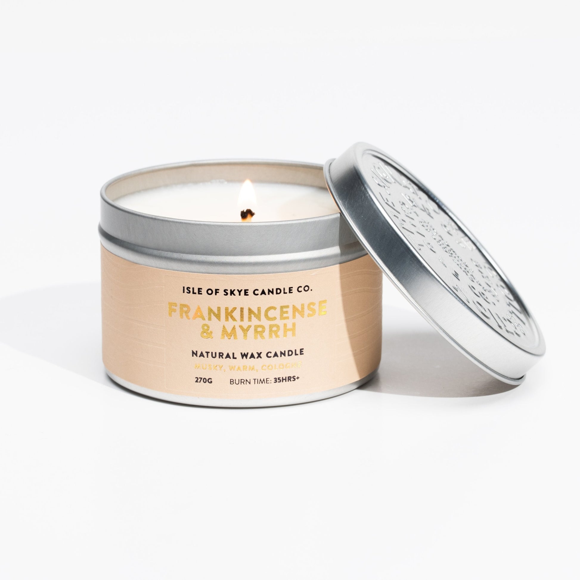Sojawaskaars Frankincense & Myrrh Travel Container - Isle of Skye Candle Company