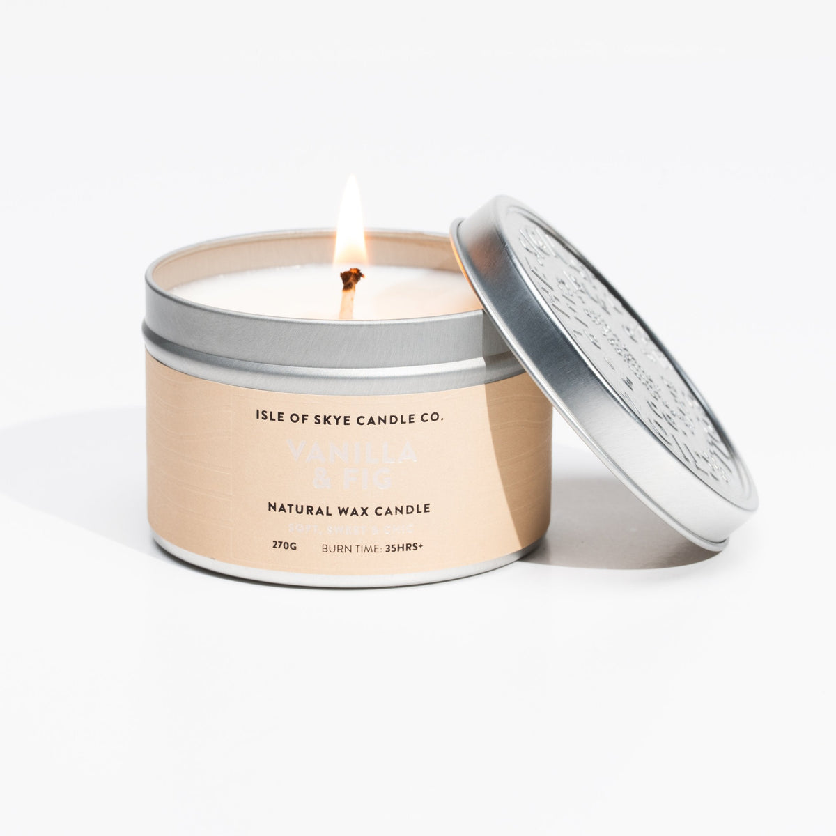 Sojawaskaars Vanilla & Fig Travel Container - Isle of Skye Candle Company